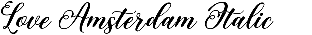 Love Amsterdam Italic