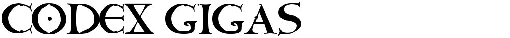 CODEX GIGAS