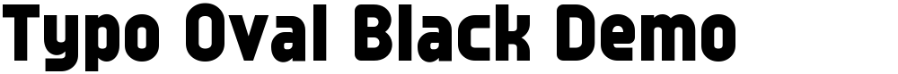 Typo Oval Black Demo