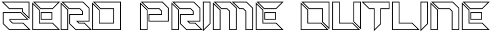 Zero Prime Outline