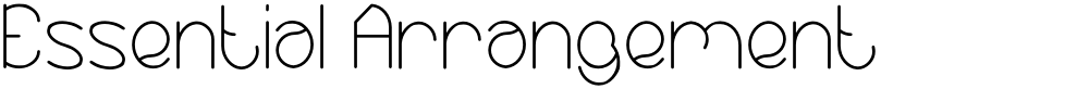 Essential Arrangement