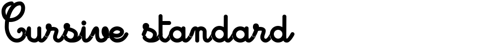 Cursive standard
