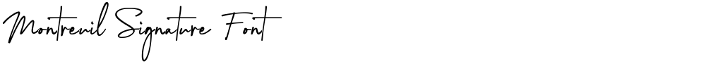 Montreuil Signature Font