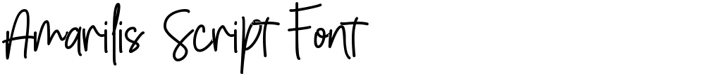 Amarilis Script Font