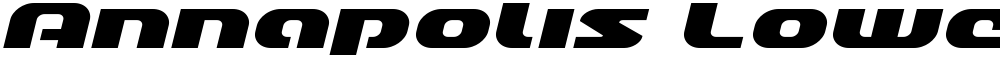 Annapolis Lower Case Expanded Italic