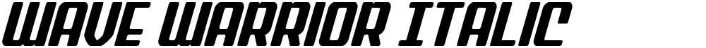 Wave Warrior Italic