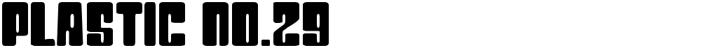 Plastic No.29