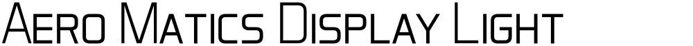 Aero Matics Display Light