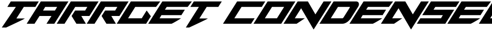 Tarrget Condensed Italic