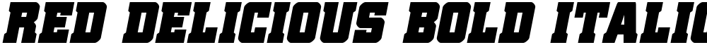 Red Delicious Bold Italic