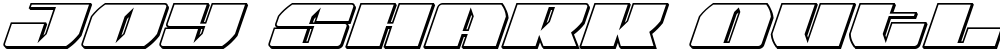 Joy Shark Outline Semi-ConItal