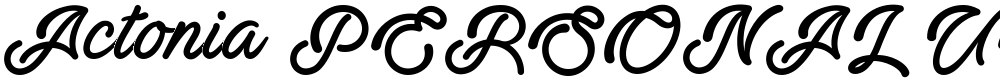 Actonia PERSONAL USE
