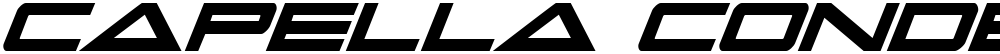 Capella Condensed Bold Italic