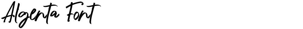 Algenta Font