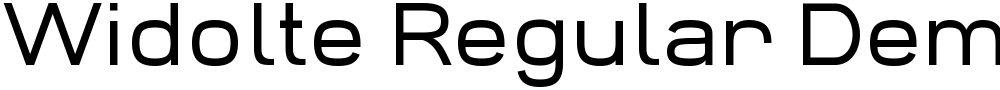 Widolte Regular Demo