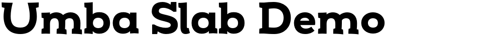 Umba Slab Demo