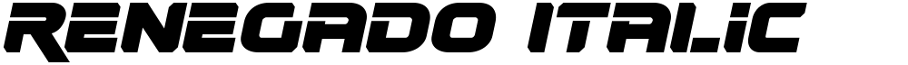 Renegado Italic