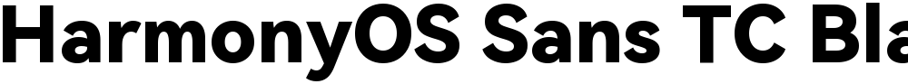 HarmonyOS Sans TC Black