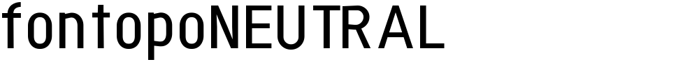 fontopoNEUTRAL