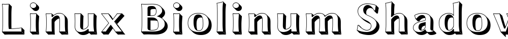Linux Biolinum Shadow