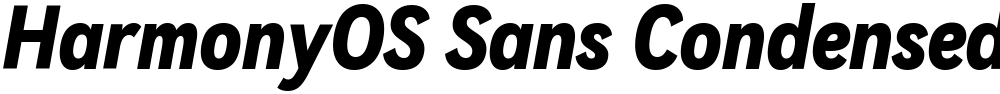 HarmonyOS Sans Condensed
