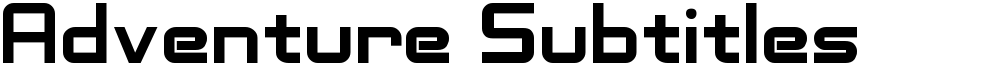 Adventure Subtitles