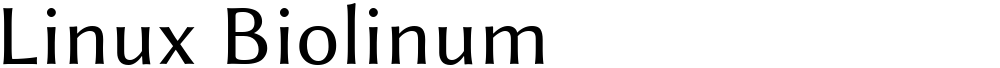 Linux Biolinum