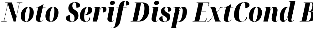 Noto Serif Disp ExtCond Blk