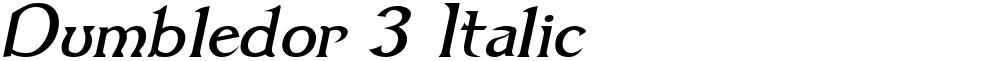 Dumbledor 3 Italic