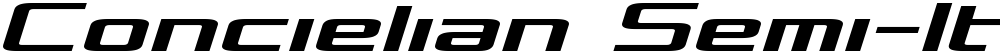 Concielian Semi-Italic