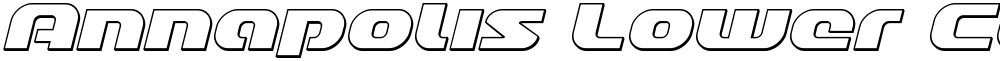 Annapolis Lower Case Outline Italic