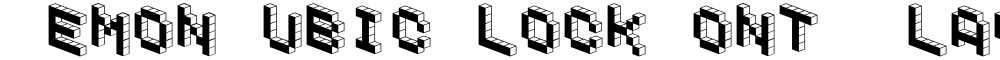 DemonCubicBlockFont Black