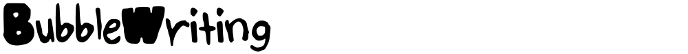 BubbleWriting
