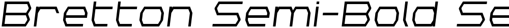 Bretton Semi-Bold Semi-Italic