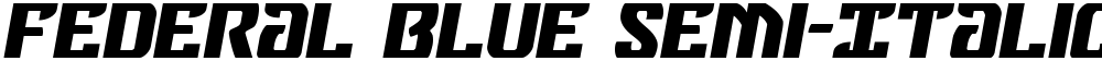 Federal Blue Semi-Italic