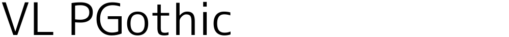 VL PGothic