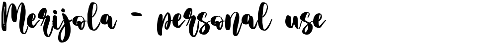 Merijola - personal use