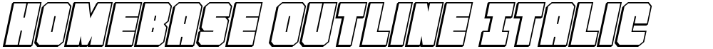 Homebase Outline Italic