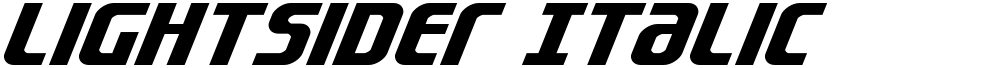 Lightsider Italic