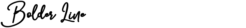 Bolder Line