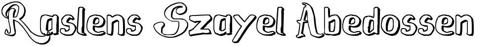 Raslens Szayel Abedossen