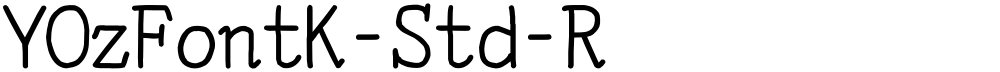 YOzFontK-Std-R