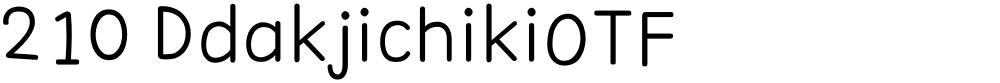 210 DdakjichikiOTF