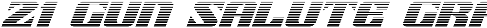 21 Gun Salute Gradient Italic