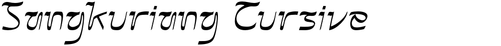 Sangkuriang Cursive