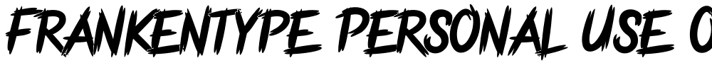 Frankentype Personal Use Only