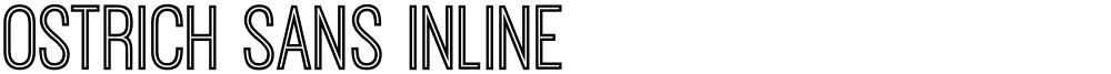 Ostrich Sans Inline