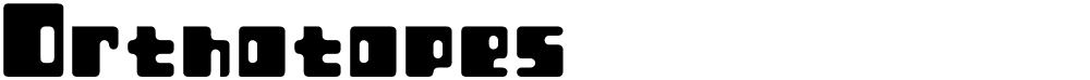 Orthotopes