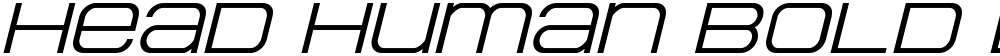 Head Human Bold Expanded Ital