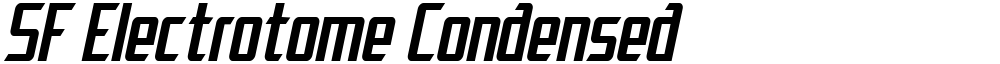 SF Electrotome Condensed